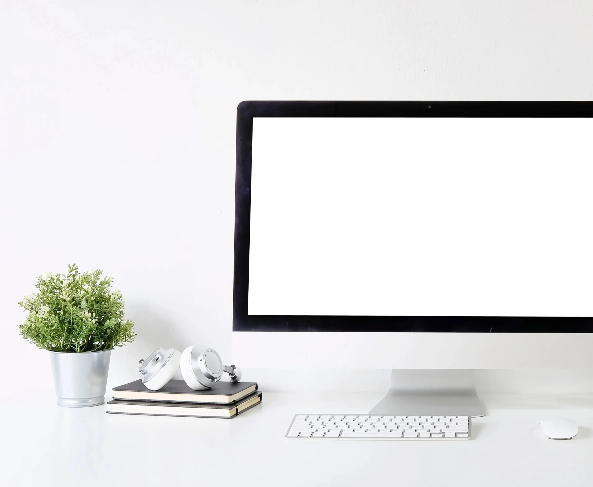 Get NorthStar Virtual Solutions bright desk with computer books and plant