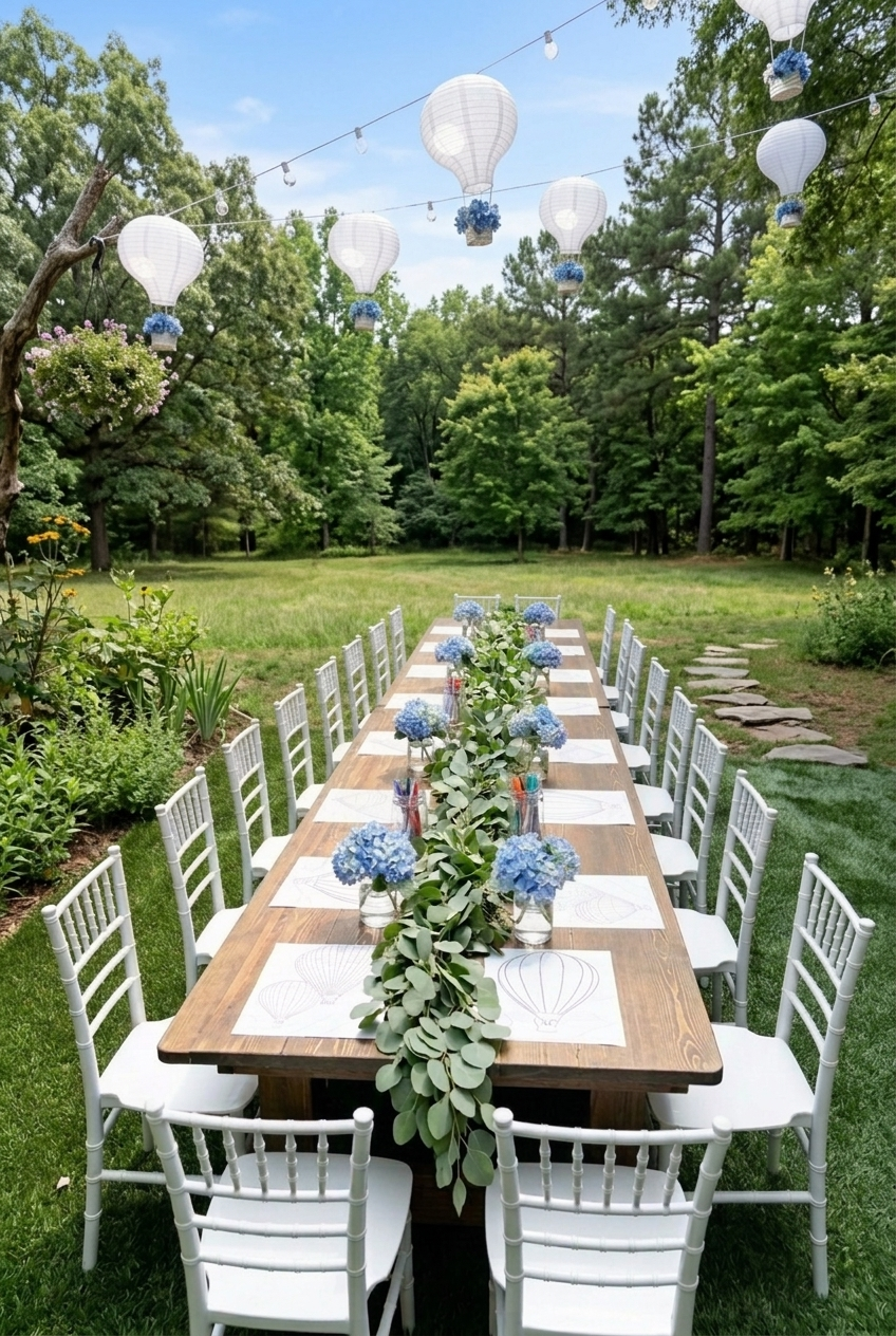The Little Gathered Table - Children's Farmhouse Table and Chiavari Chairs