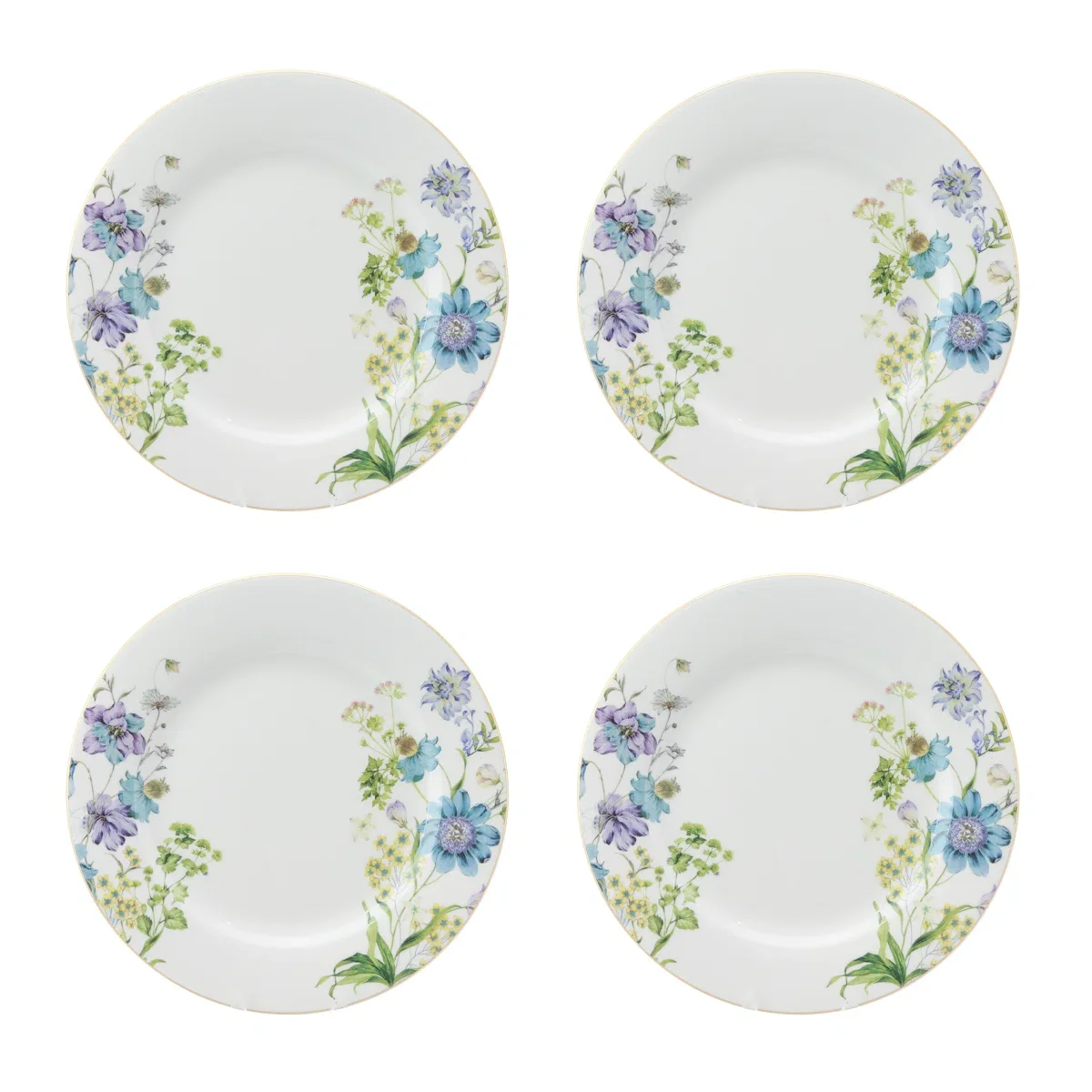 8" Salad/Dessert Plate - Vintage Floral Design
