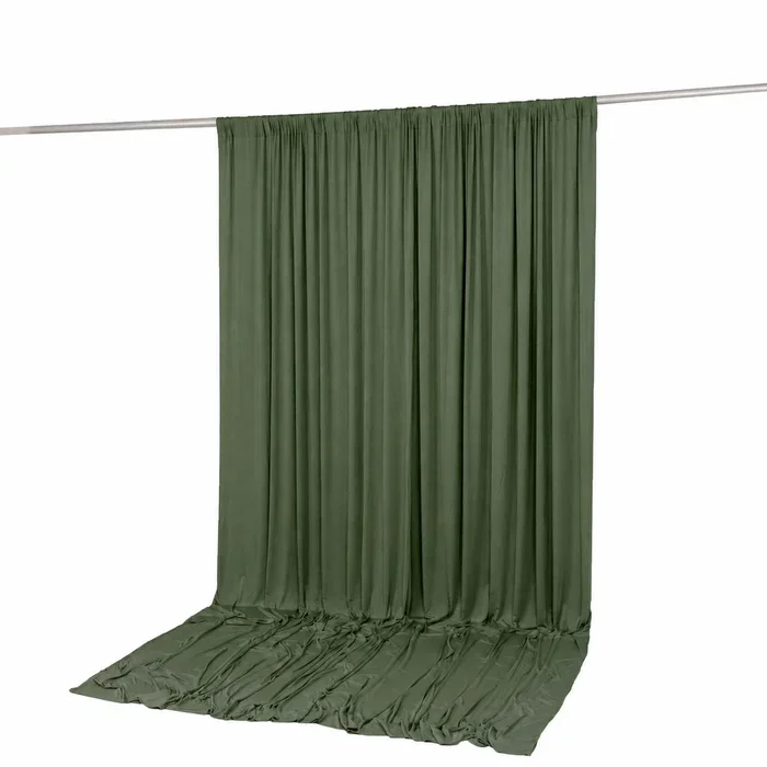 10' x 12' Backdrop Curtain - Dusty Sage Green