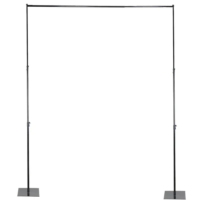 Black Metal Adjustable Backdrop Stand - 10' x 12'
