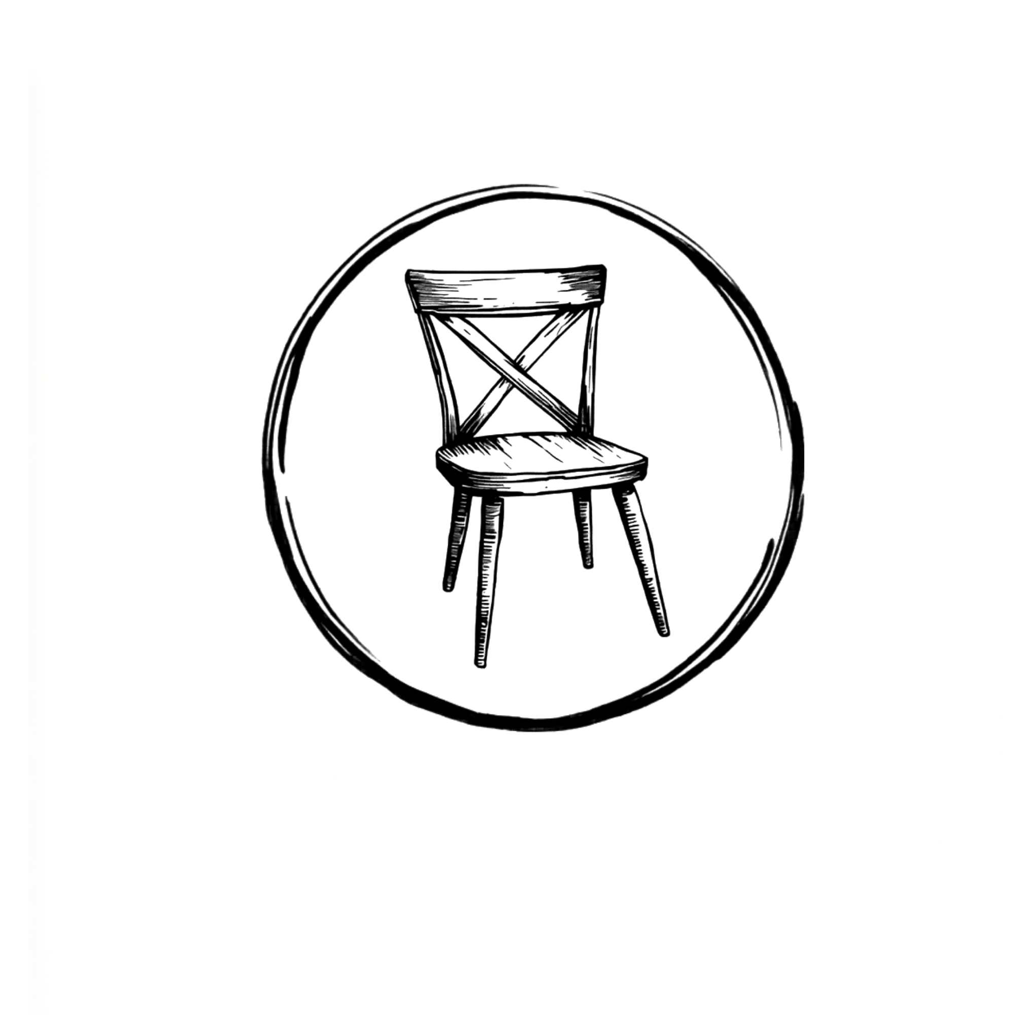 Crossback farmhouse chair - Rentals Decatur and Atlanta, GA