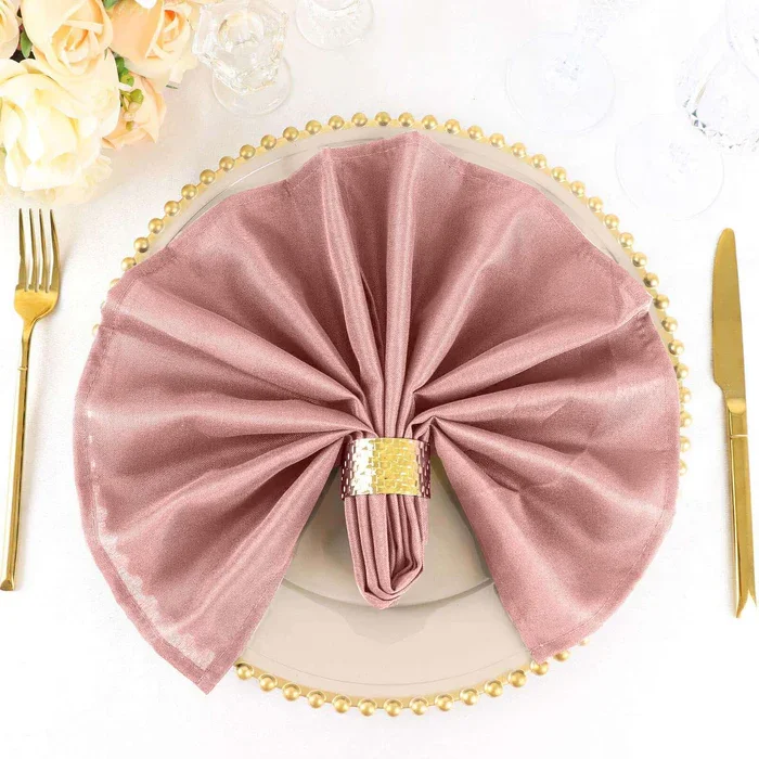 20''x20'' Dinner Napkin - Dusty Rose