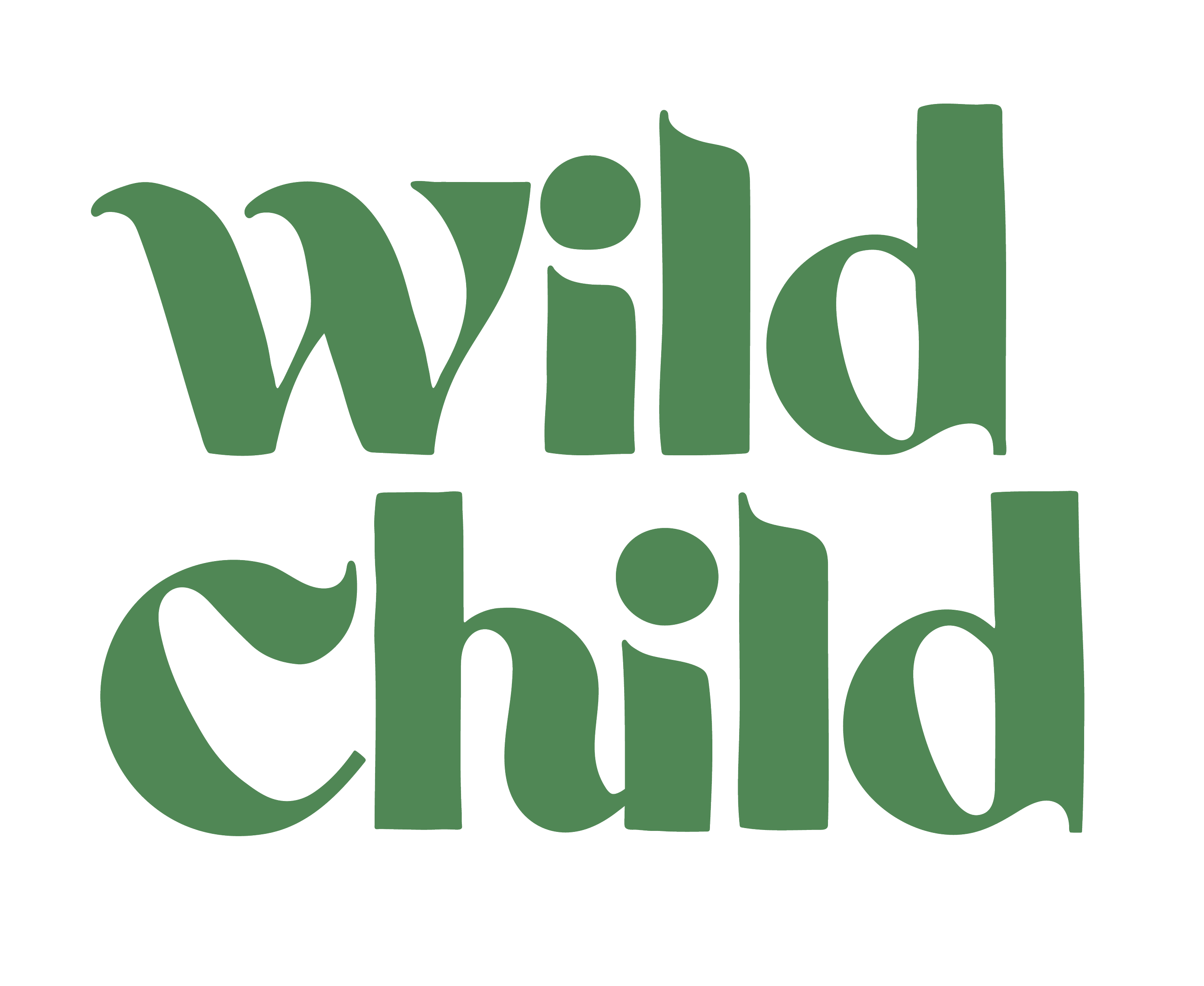 Green text that says "wild" in a stylized font.