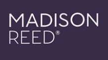 Madison Reed logo with white text on a dark purple background
