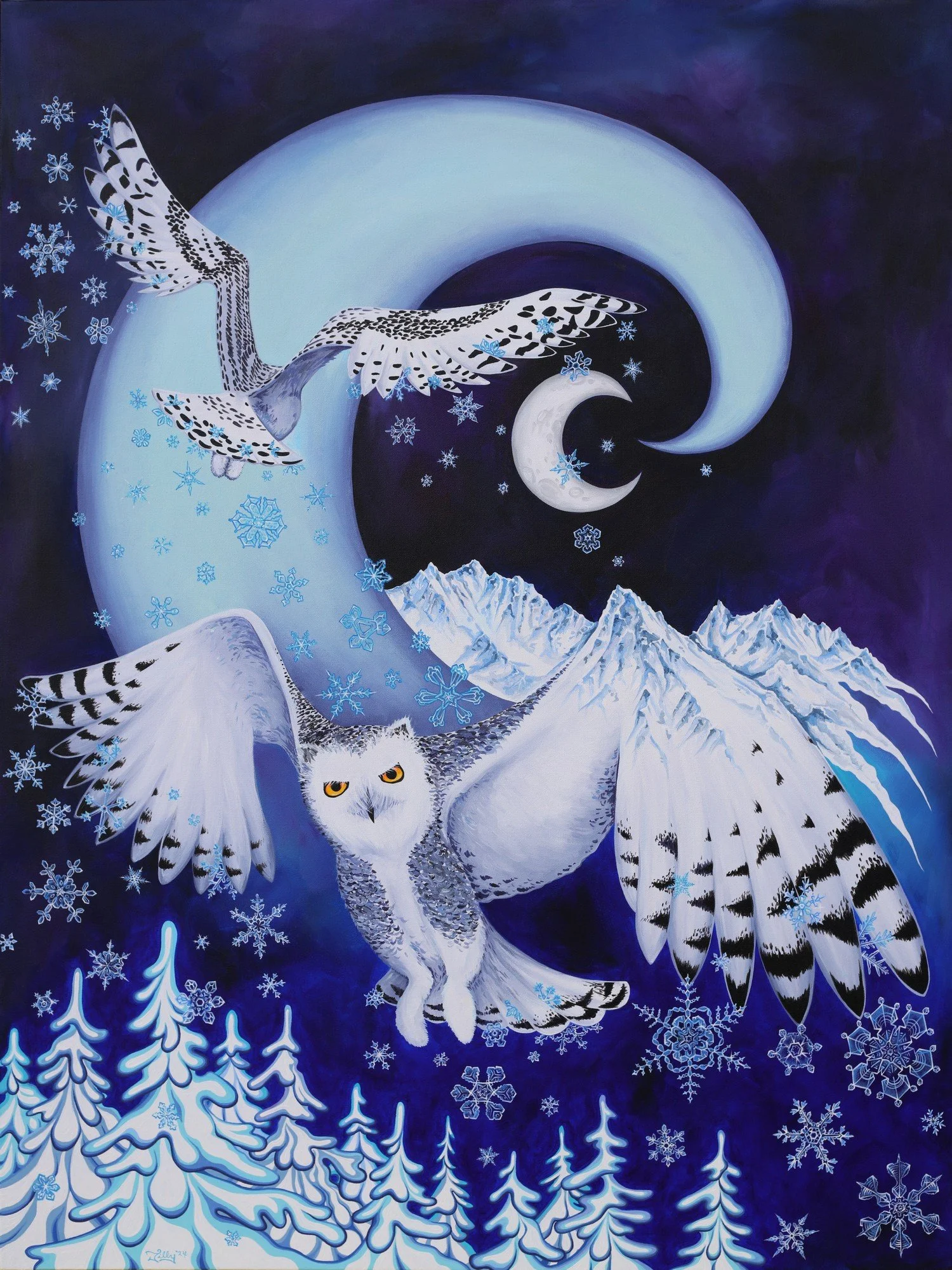 snowflake-owl-animal-painting-whimsical-artwork-with-mountains-by-Matilda-Wentzel_24.jpg