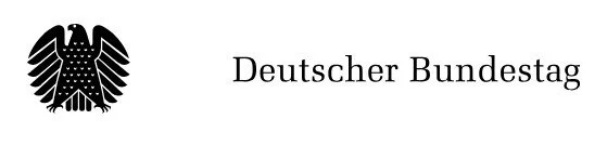 Das Logo des Deutschen Bundestages, bestehend aus einem schwarzen Bundesadler und dem Text 'Deutscher Bundestag'.