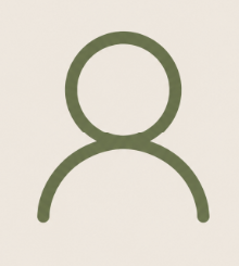 Placeholder icon of a person with a circular head and curved shoulders