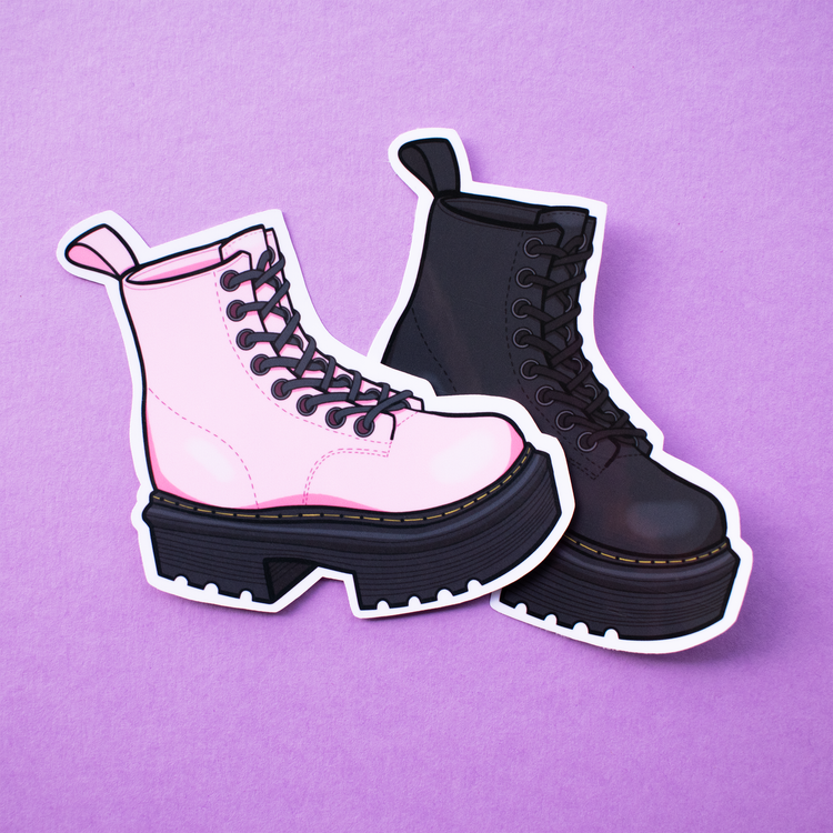 Platform Boots Stickers