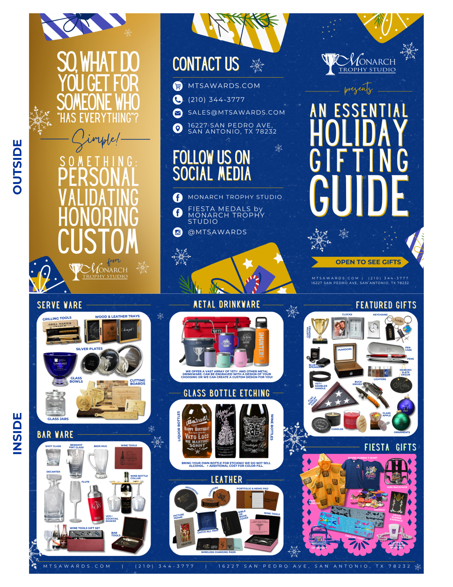 Holiday Gift Guide 2025 Trifold Pamphlet