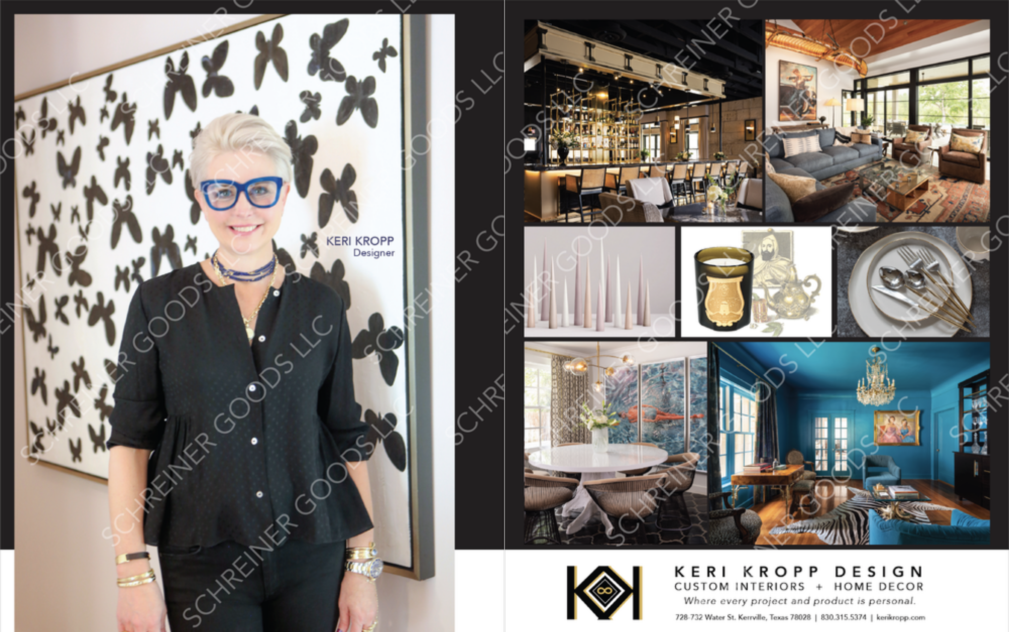 Keri Kropp Design Print Ad Spread Fall 2021