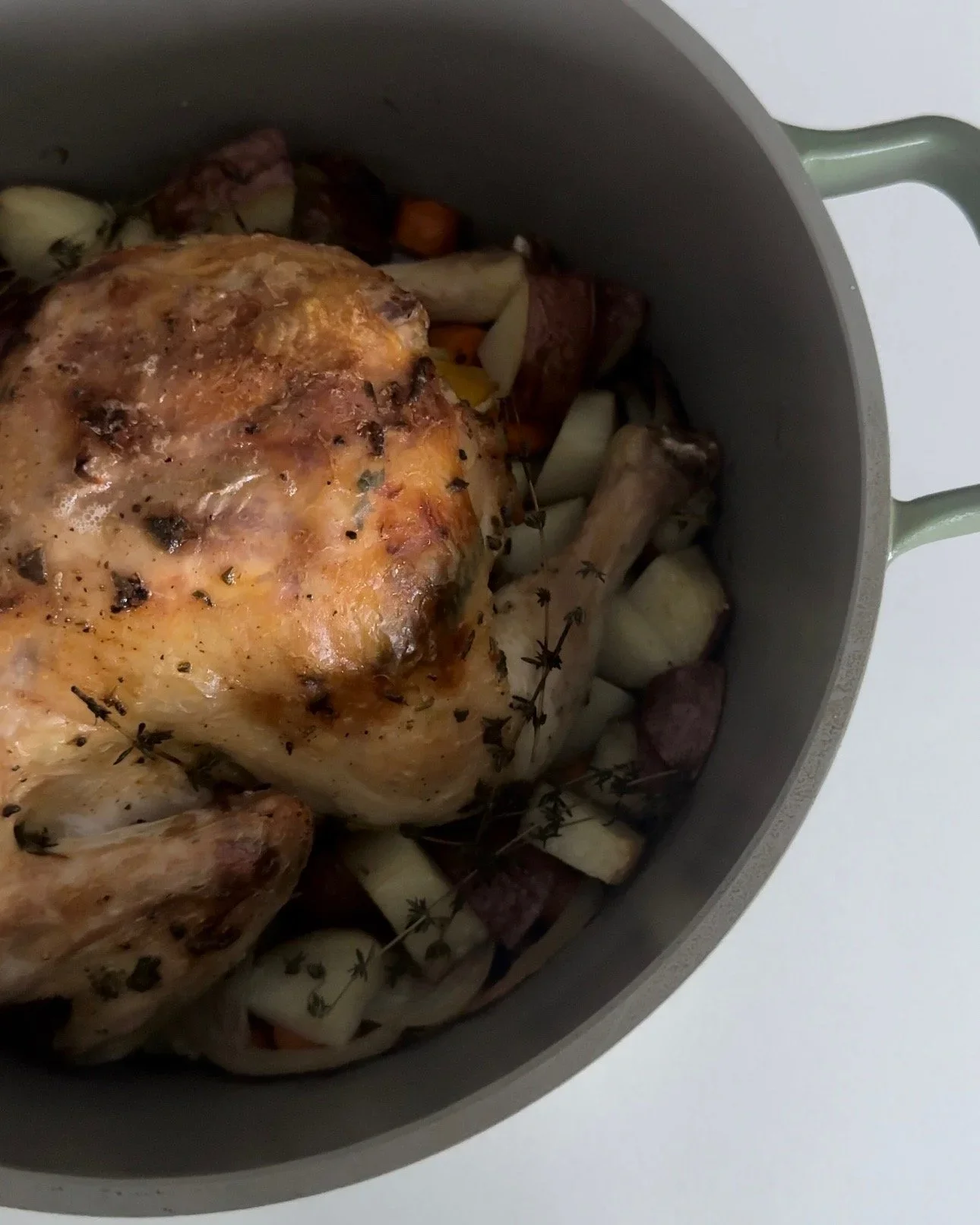 Simple Herb Roasted Whole Chicken
