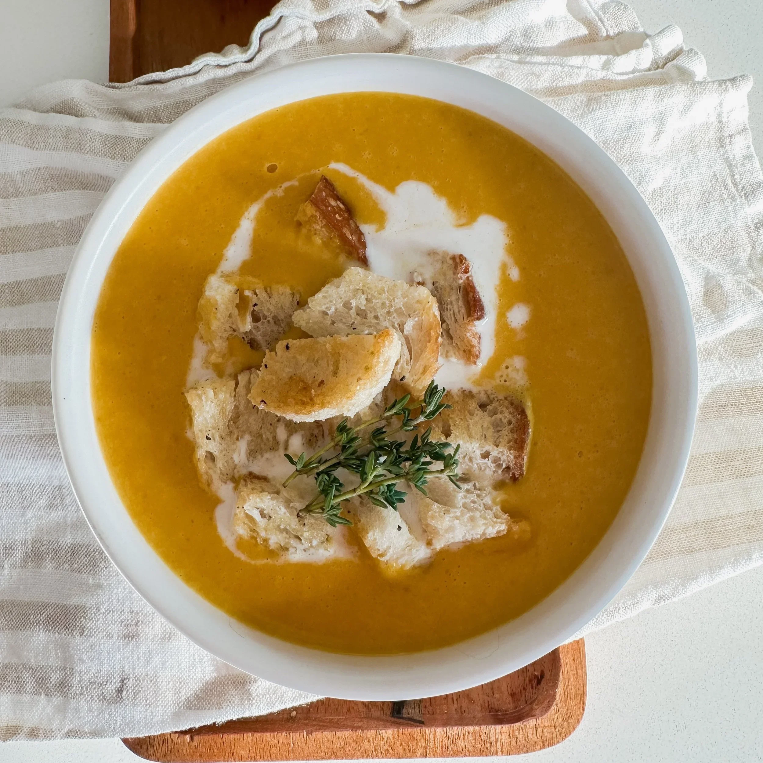 Butternut Squash + Apple Soup