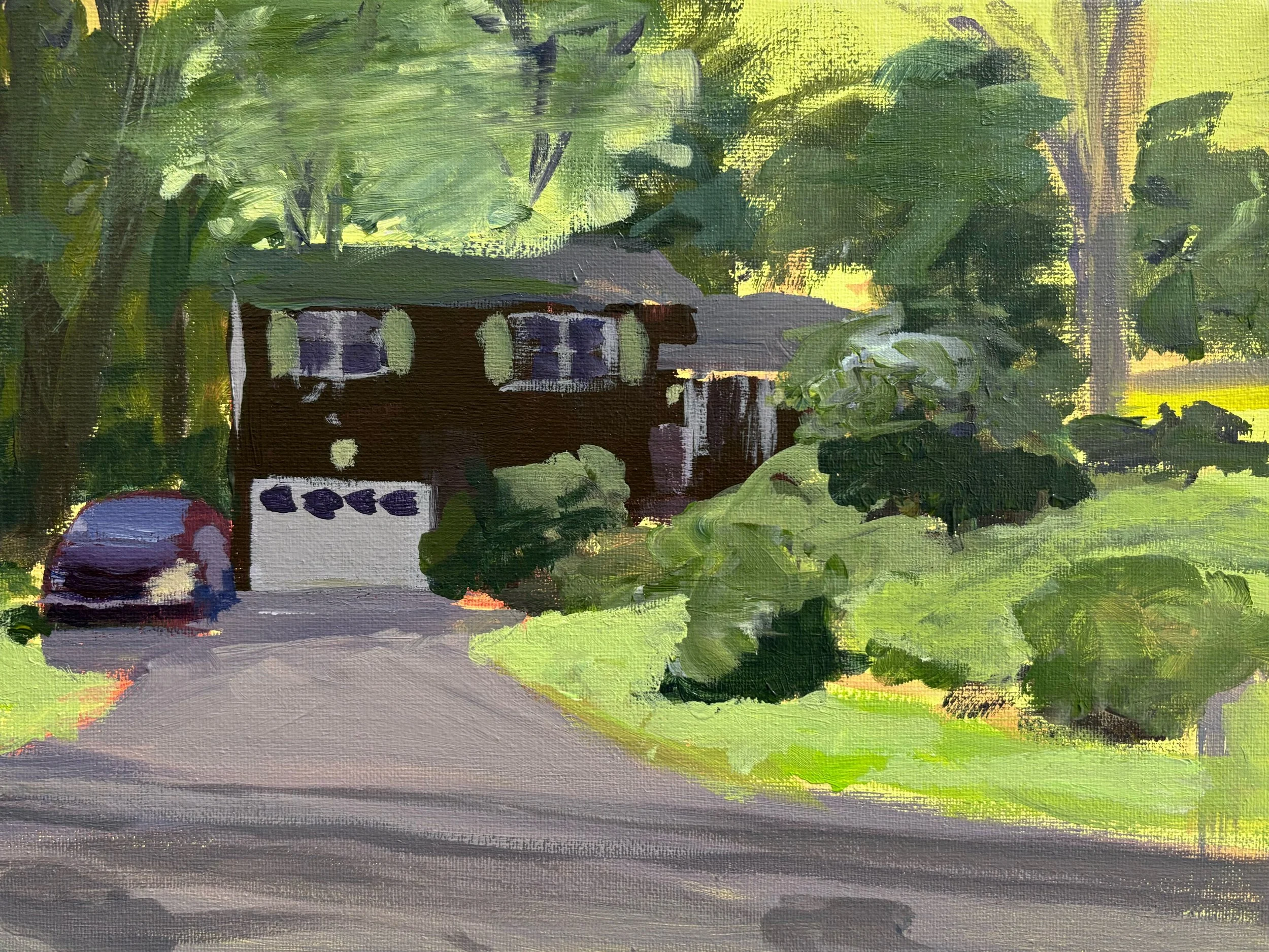 '83 Google Maps' 2025. Acrylic on canvas, 8 x 10 in. 