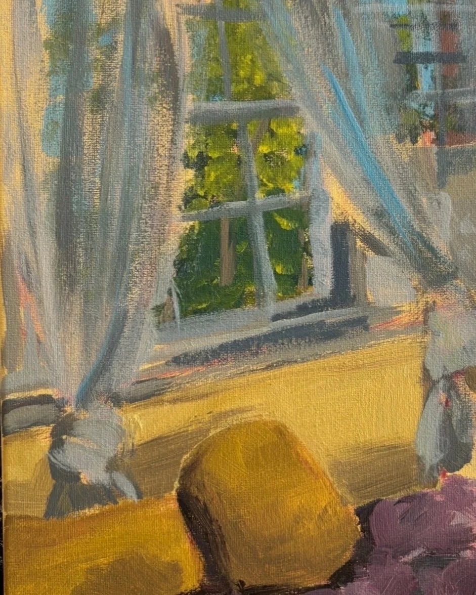 '106 Yellow Room' 2025. Acrylic on canvas, 11 x 14 in. 