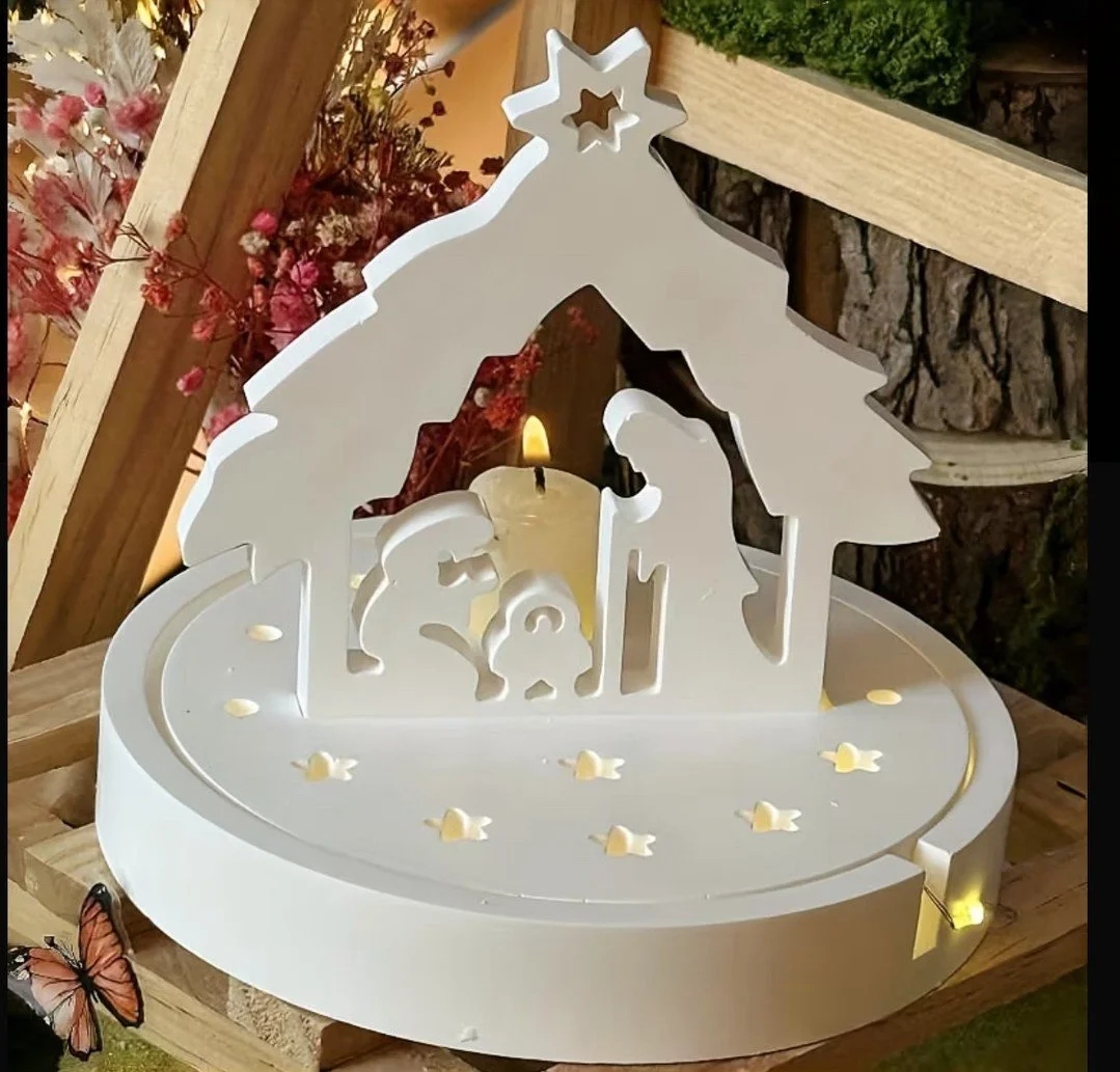 ✨ Celebrate the true spirit of Christmas with our 3-piece nativity scene! Handcrafted with love from durable resincrete, it adds a warm glow to your holiday decor. 🕯️ Perfect for tabletop displays and as a heartfelt gift. Every detail honors the bea