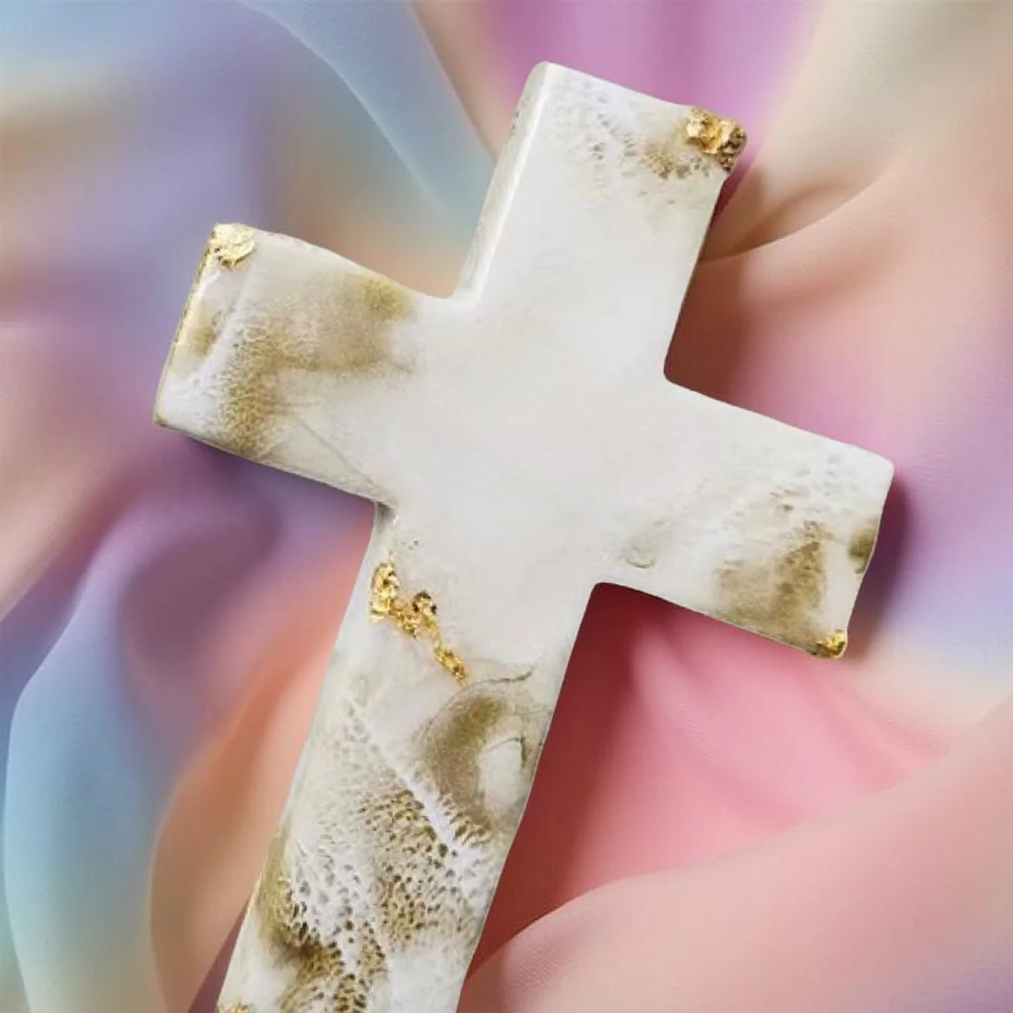 This simple yet elegant white cross embodies purity and grace, reminding me of the light we can share with the world. As I craft each piece, I find gratitude in the process, even when it feels daunting. I hope these crosses can bring joy and peace to