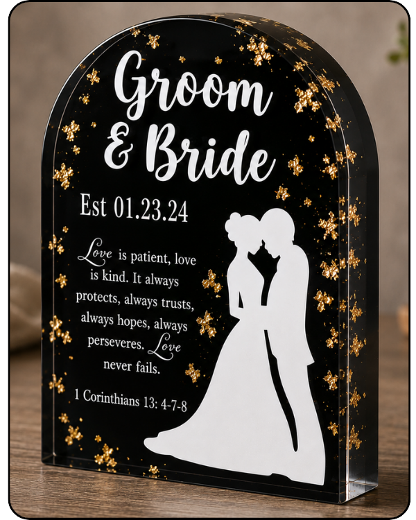 Eternal Devotion | Christian Wedding Keepsake | Covenant Arch