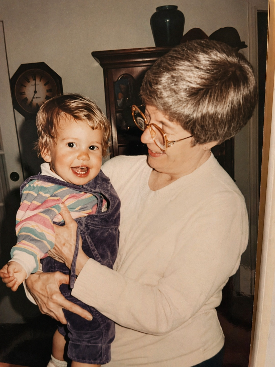 gvb founder Jen as a baby being held by grandmother in their house in Franklin, Tennessee