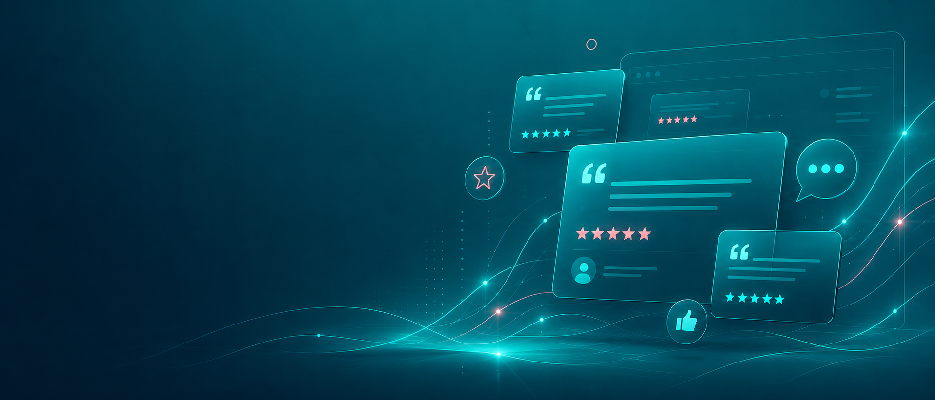 review icons on website screens