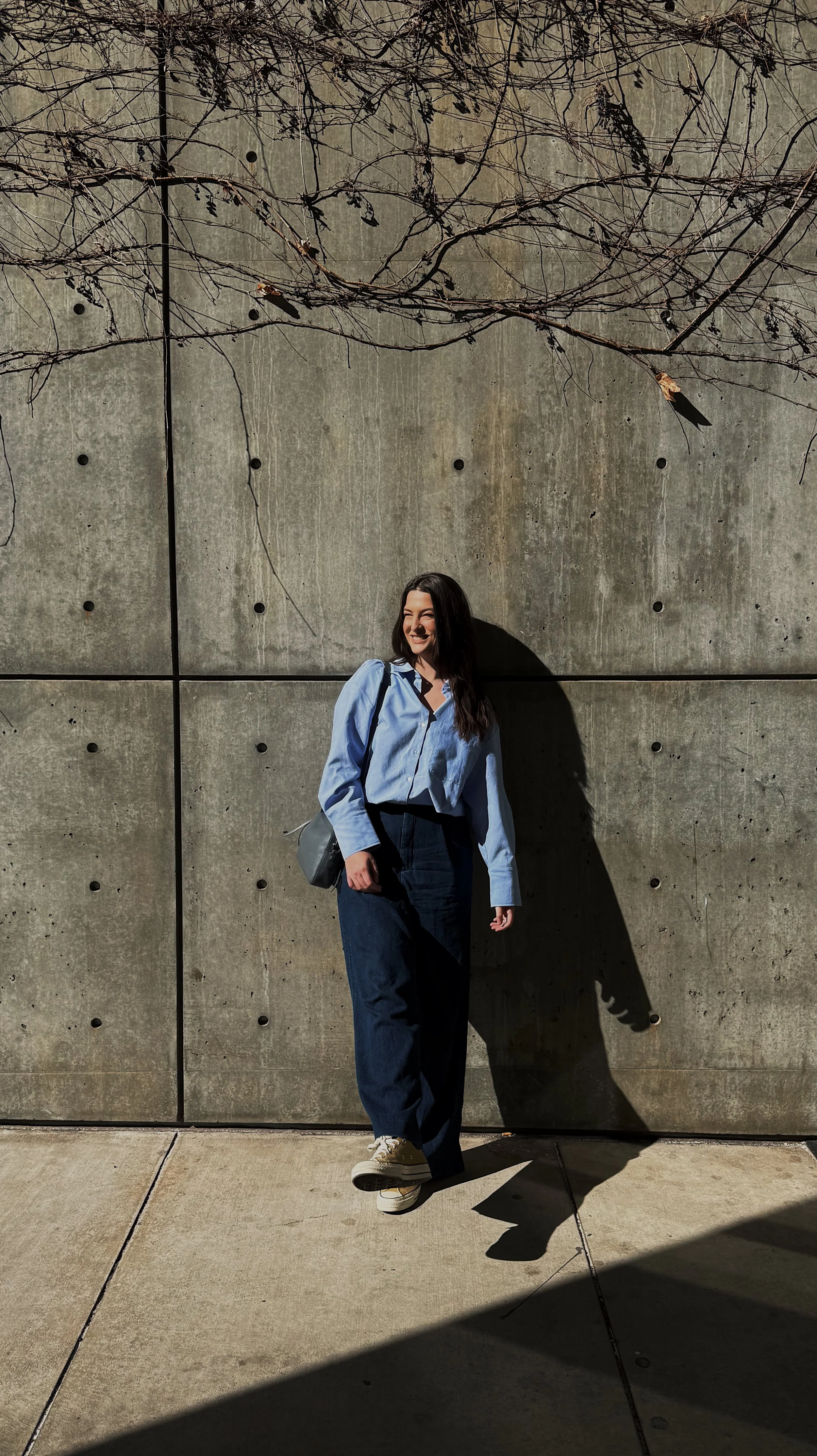 gvb marketing agency employee, Abby Smith, standing outside Atlanta building
