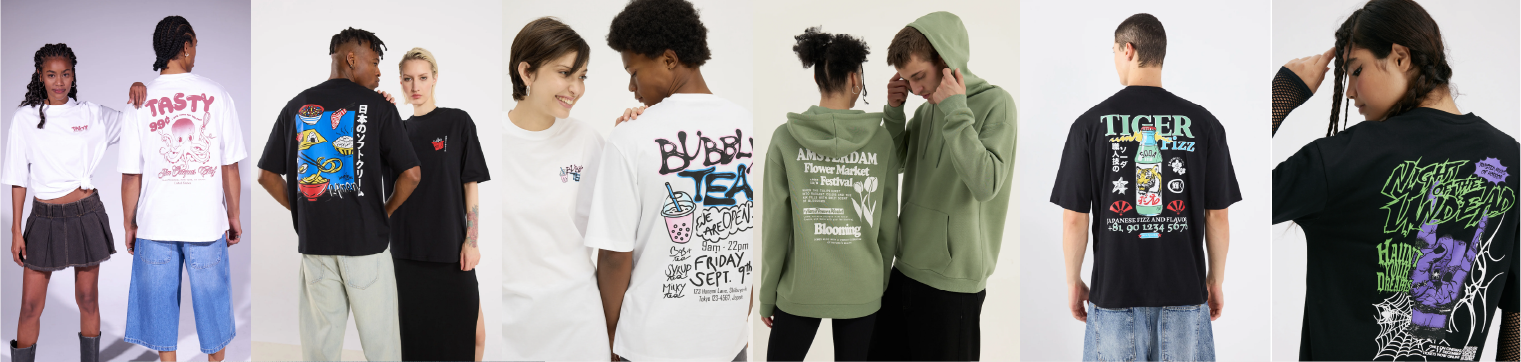Summer graphic print collection for Zalando, fashion print design by Studio Favric.