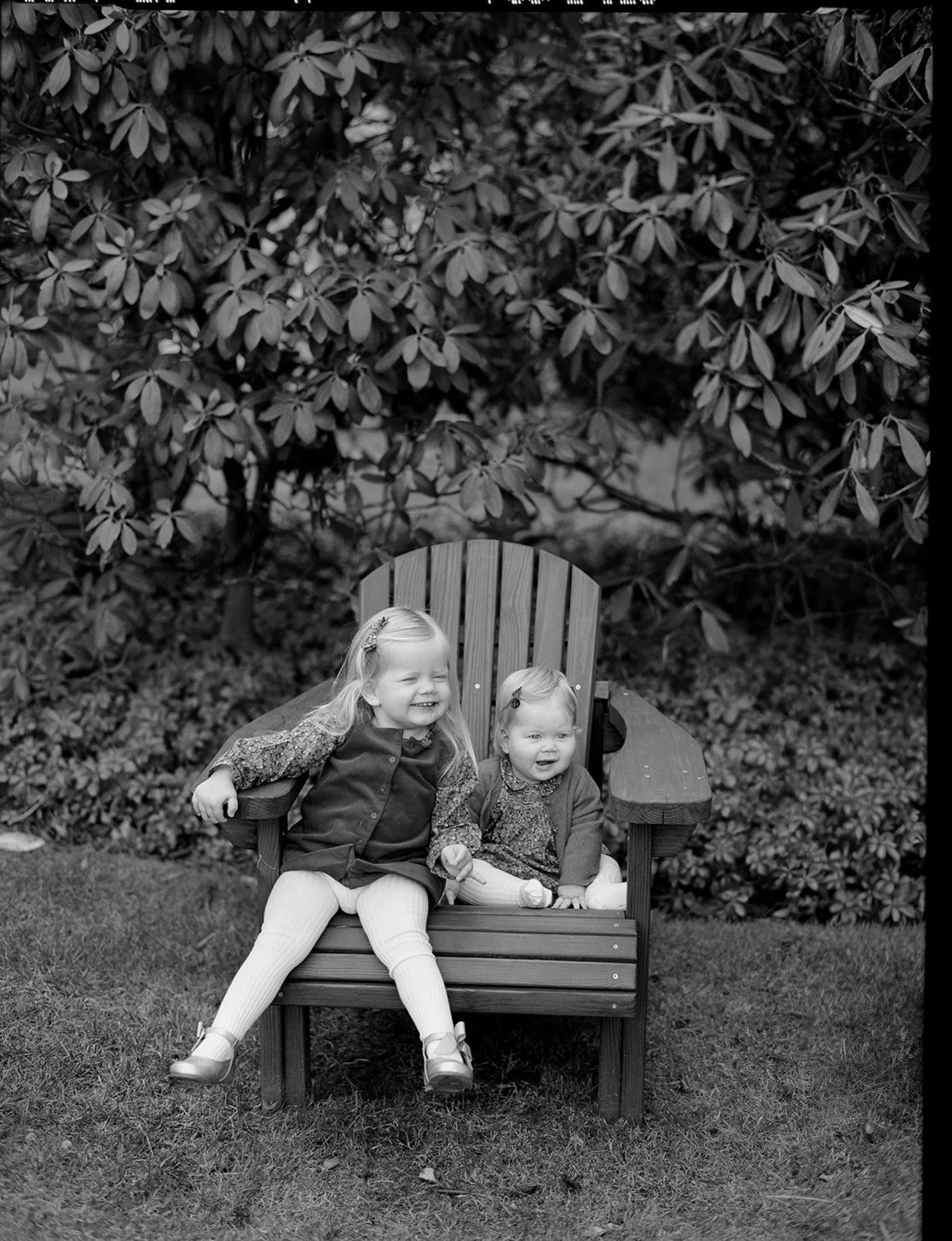Classic and timeless portrait of daughters