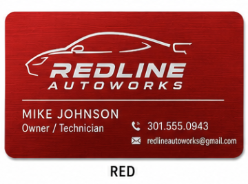 Custom Engraved Metal Business Cards