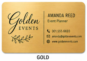 Custom Engraved Metal Business Cards
