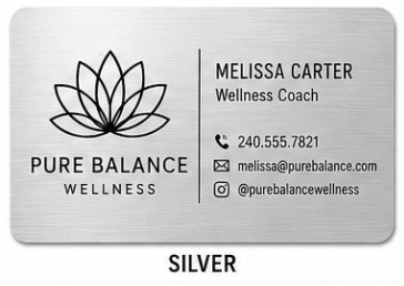 Custom Engraved Metal Business Cards