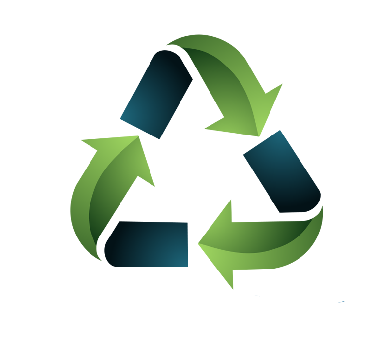 3D styled 4H Waste and Recycling logo with green and blue arrows representing recycling.
