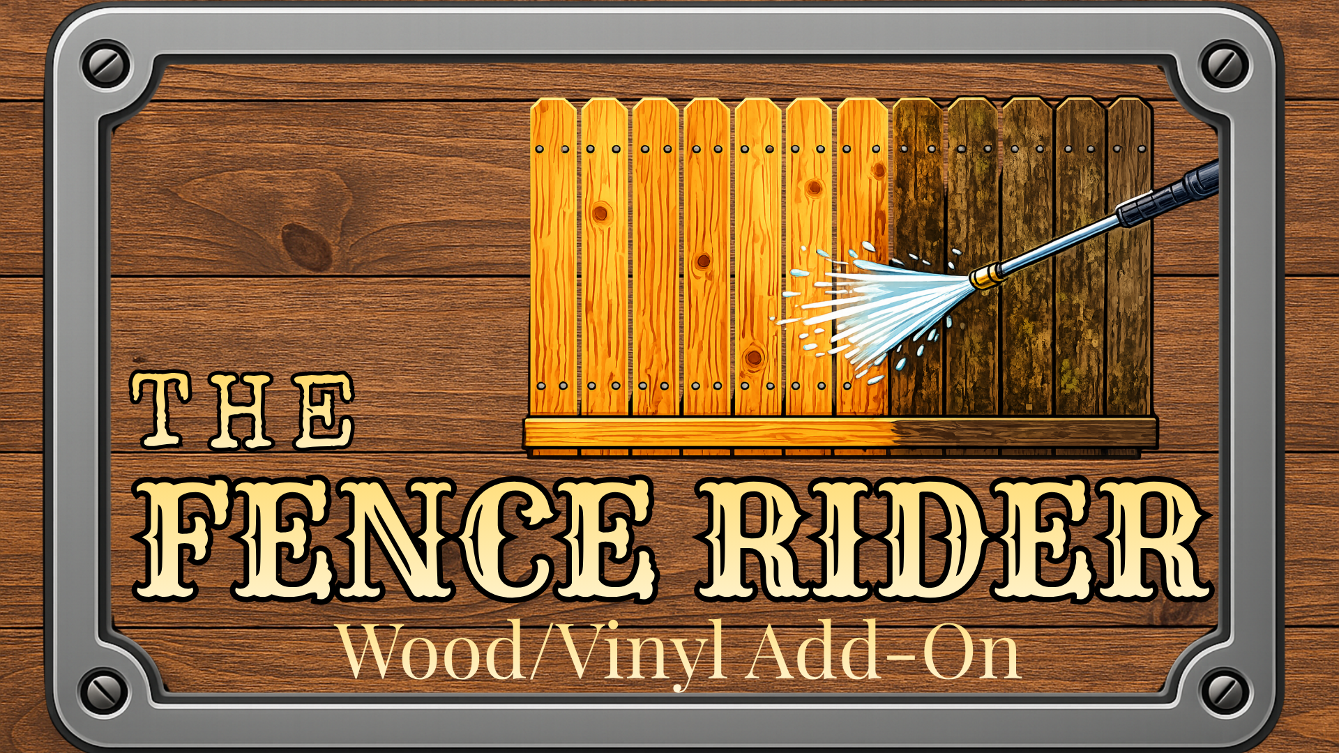 The Fence Rider (Wood & Vinyl)