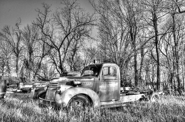 Some old trucks