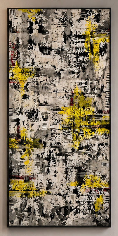 abstract art jackson pollock inspired acrylic on canvas
