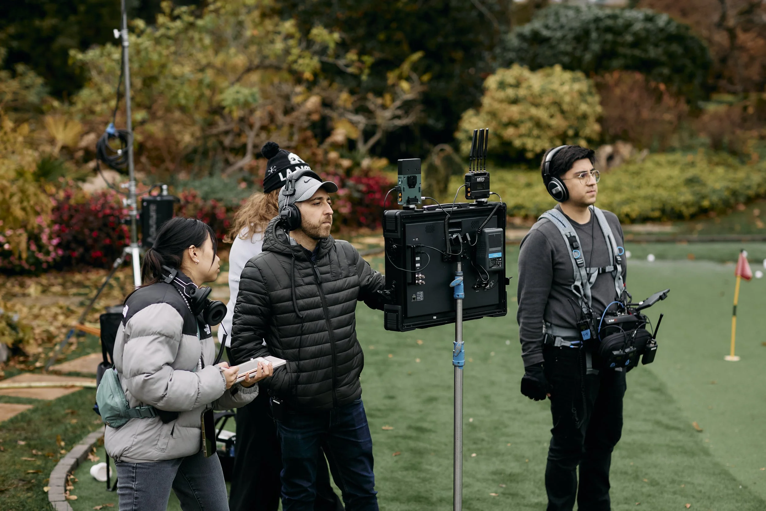 Dom Cutrupi on set in Vancouver, Canada