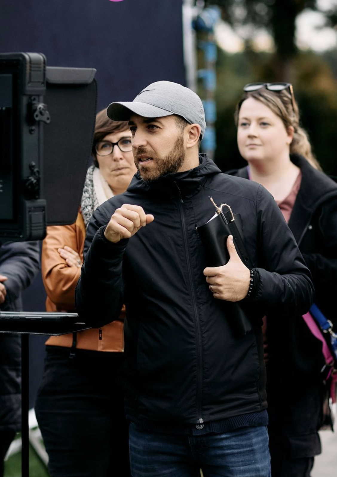 Dom Cutrupi on set of Mafia's Tender Torture, the most popular vertical series in the world (outside of China) in 2025