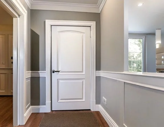 New poplar baseboard and door casing in a Shore Acres home, St. Petersburg