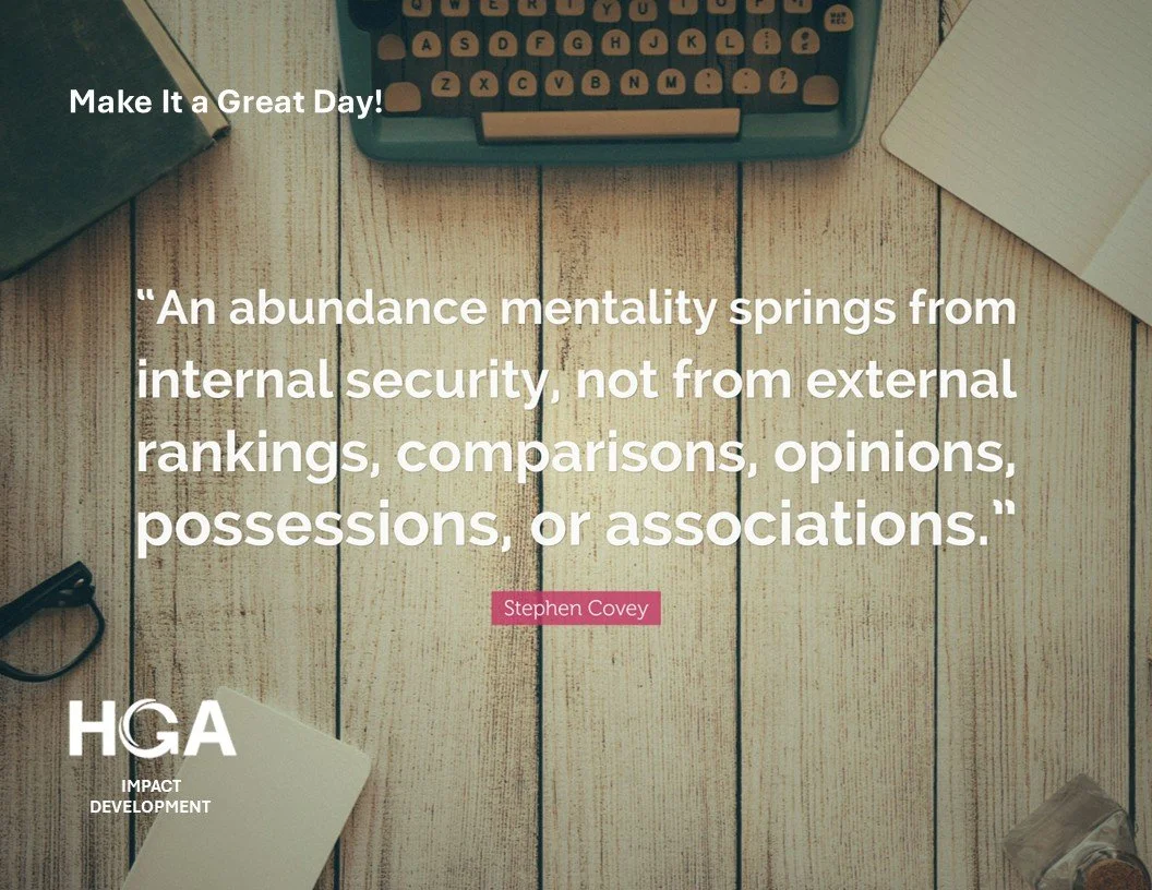 Adopt an Abundance Mentality