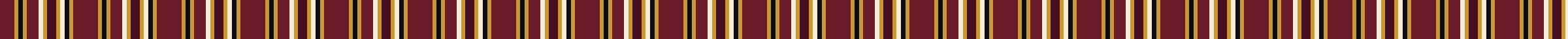 Kente-inspired decorative stripe in burgundy, gold, cream, and black — a tribute to African textile heritage