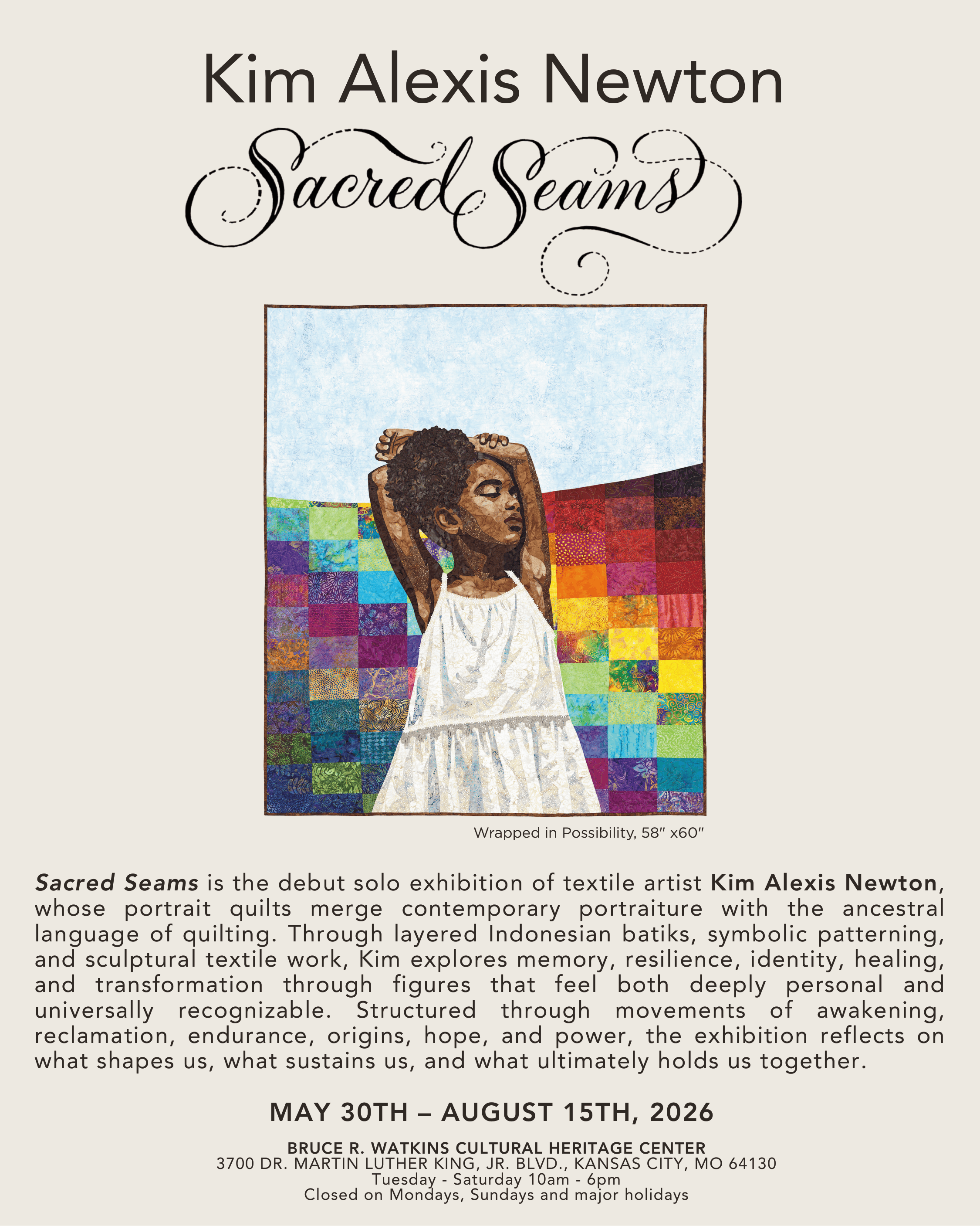 Sacred Seams (New Exhibit) - Kim Alexis Newton