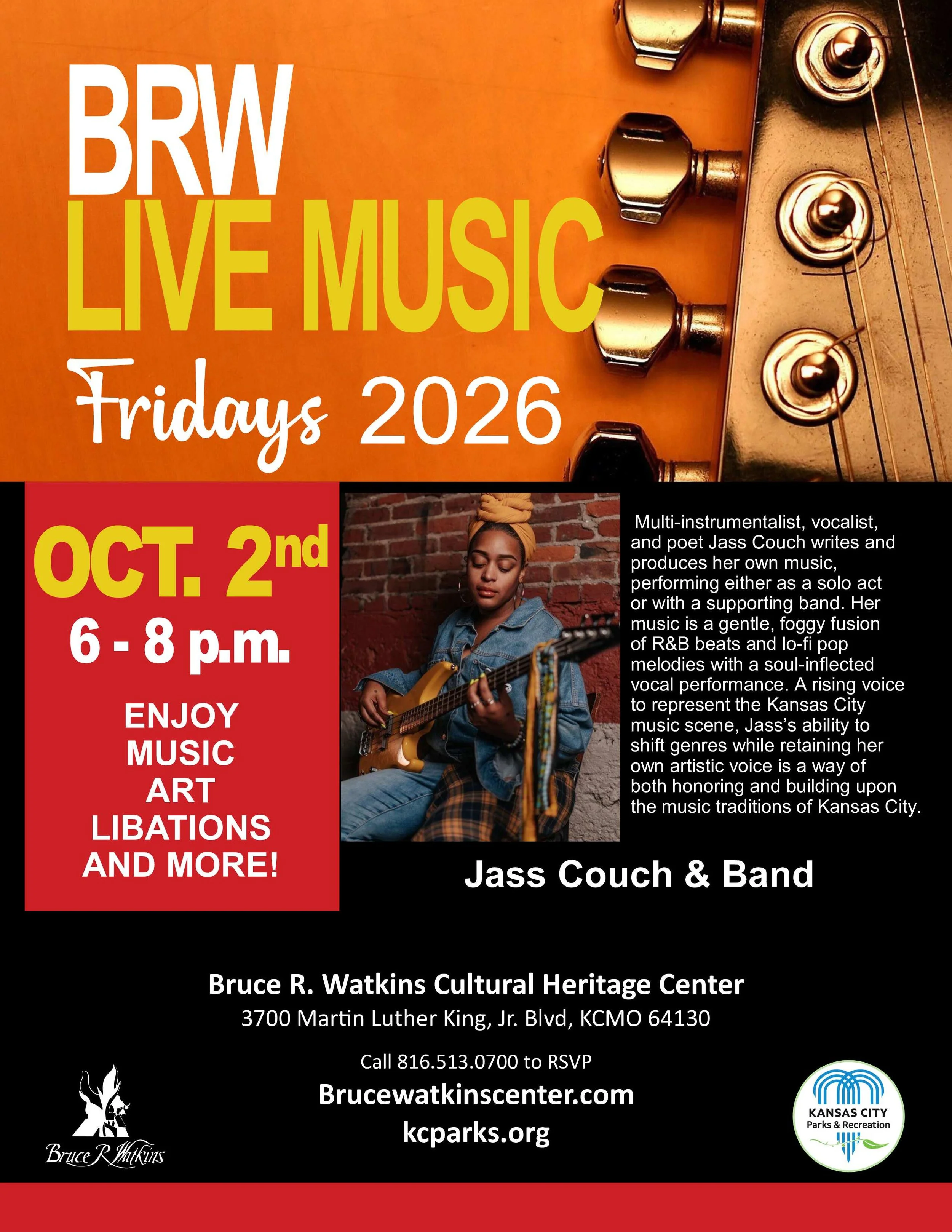 BRW LIVE MUSIC Fridays - Jass Couch &amp; Band