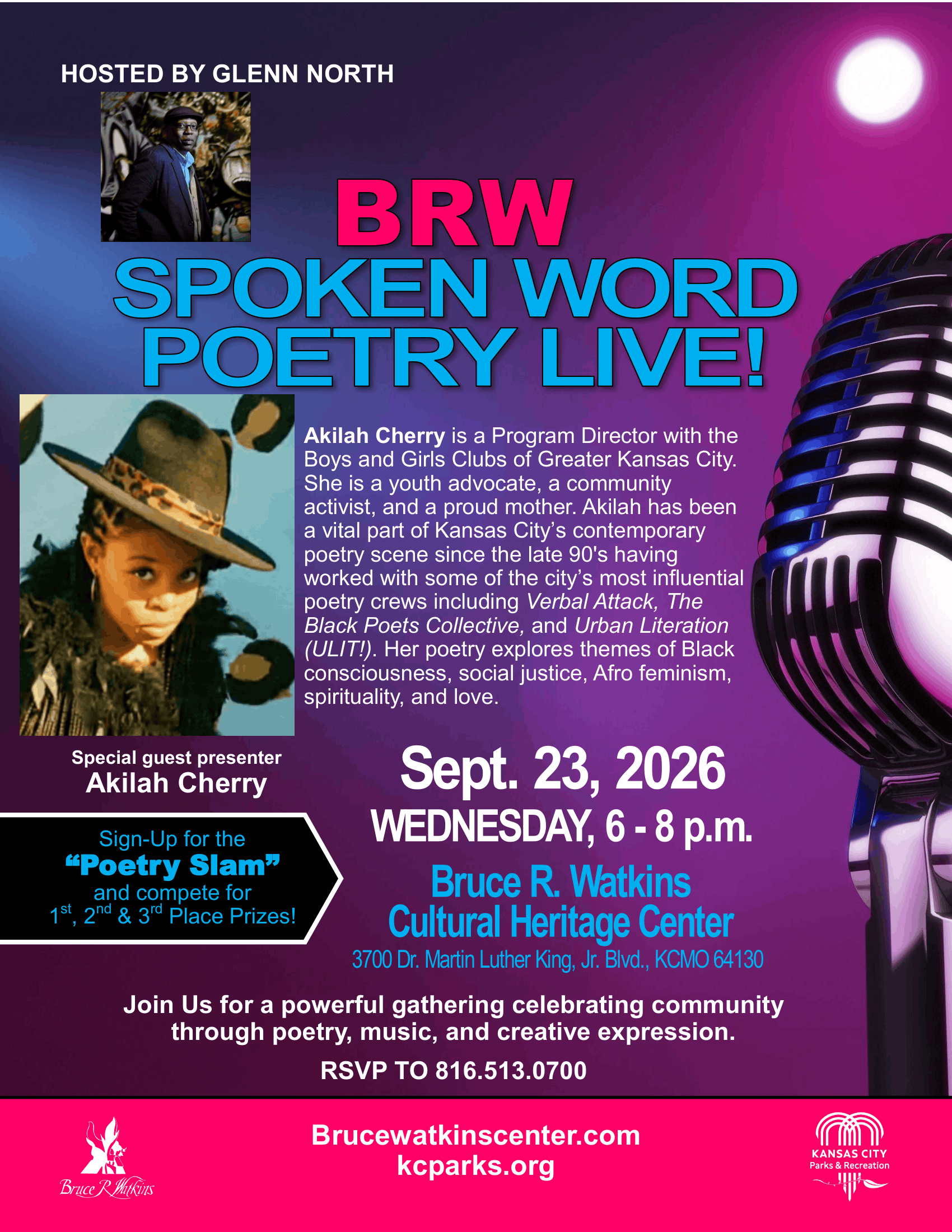 BRW Spoken Word Poetry Live! - &nbsp;Akilah Cherry&nbsp;