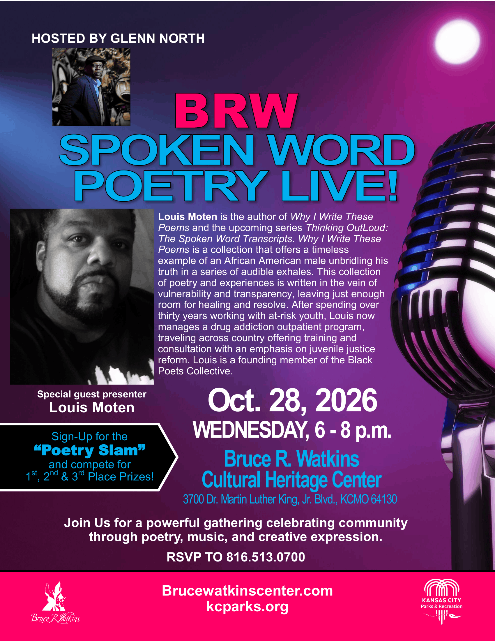 BRW Spoken Word Poetry Live! - &nbsp;&nbsp;Louis Moten