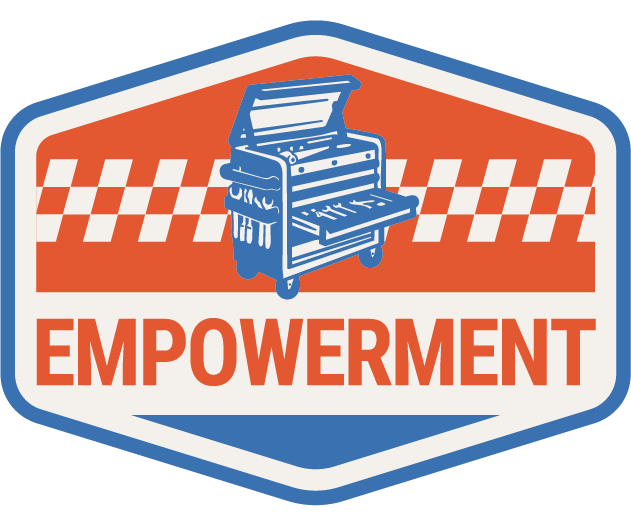 Empowerment badge.