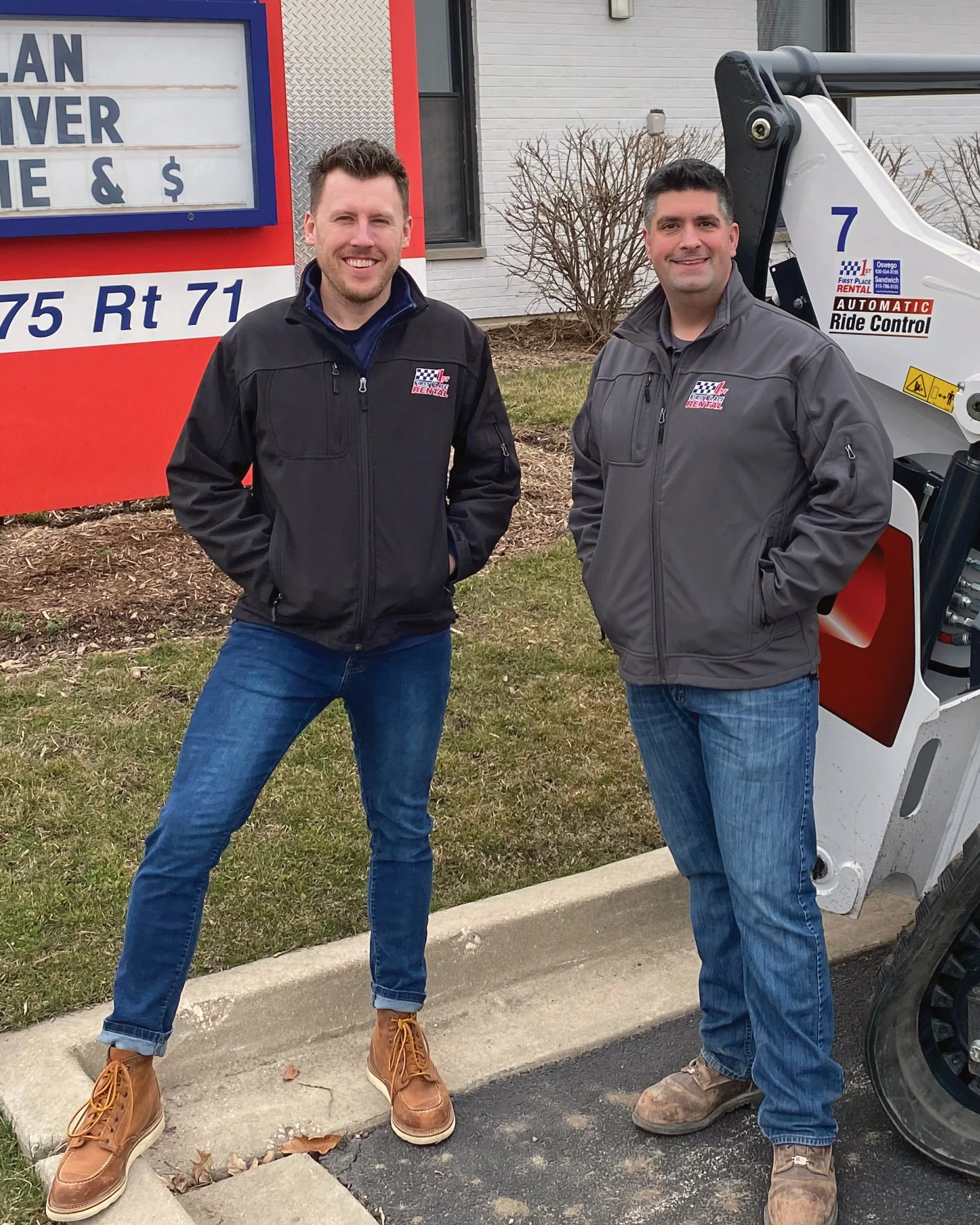 Sean Williams and Brian, owners of First Place Rental.