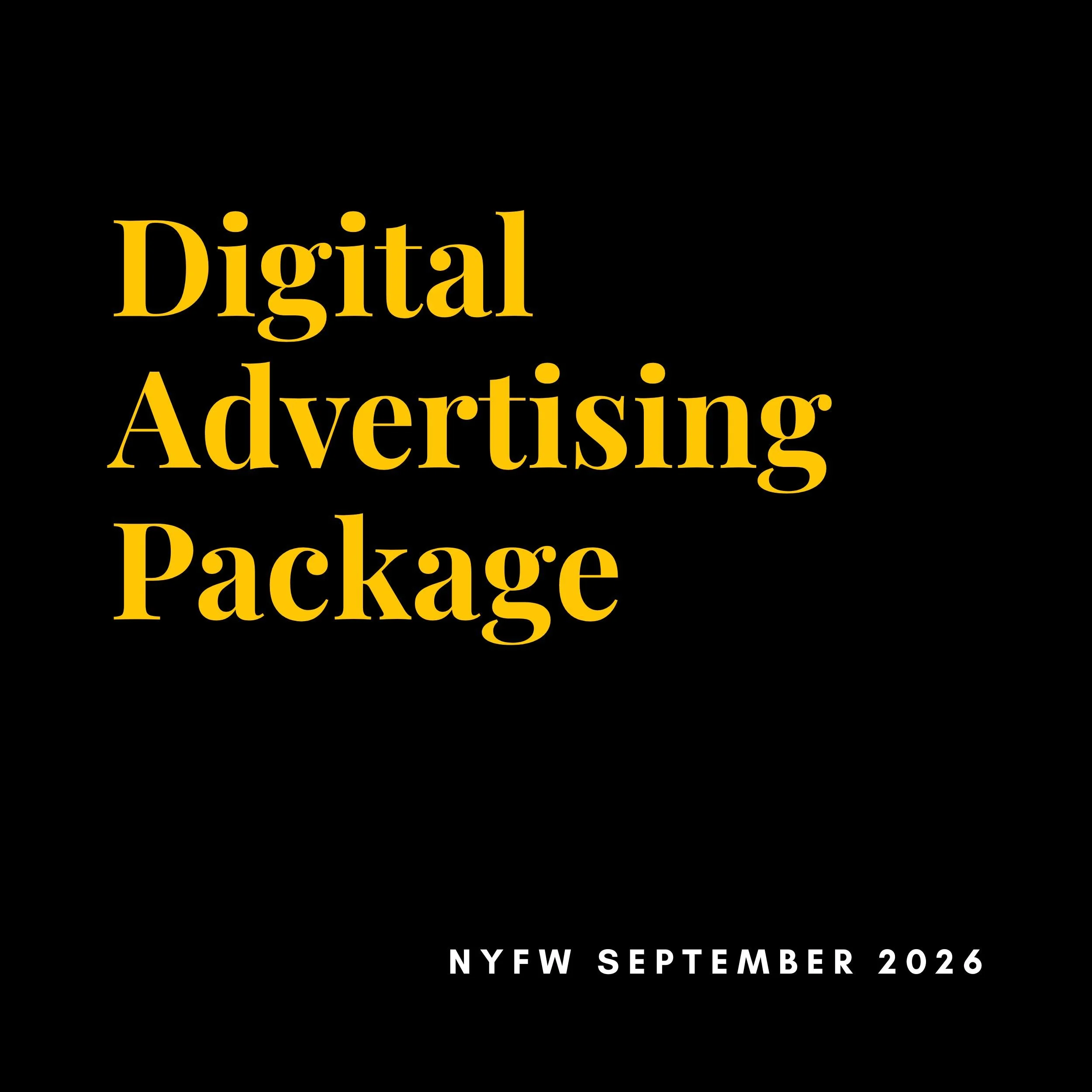 Digital Advertising Package