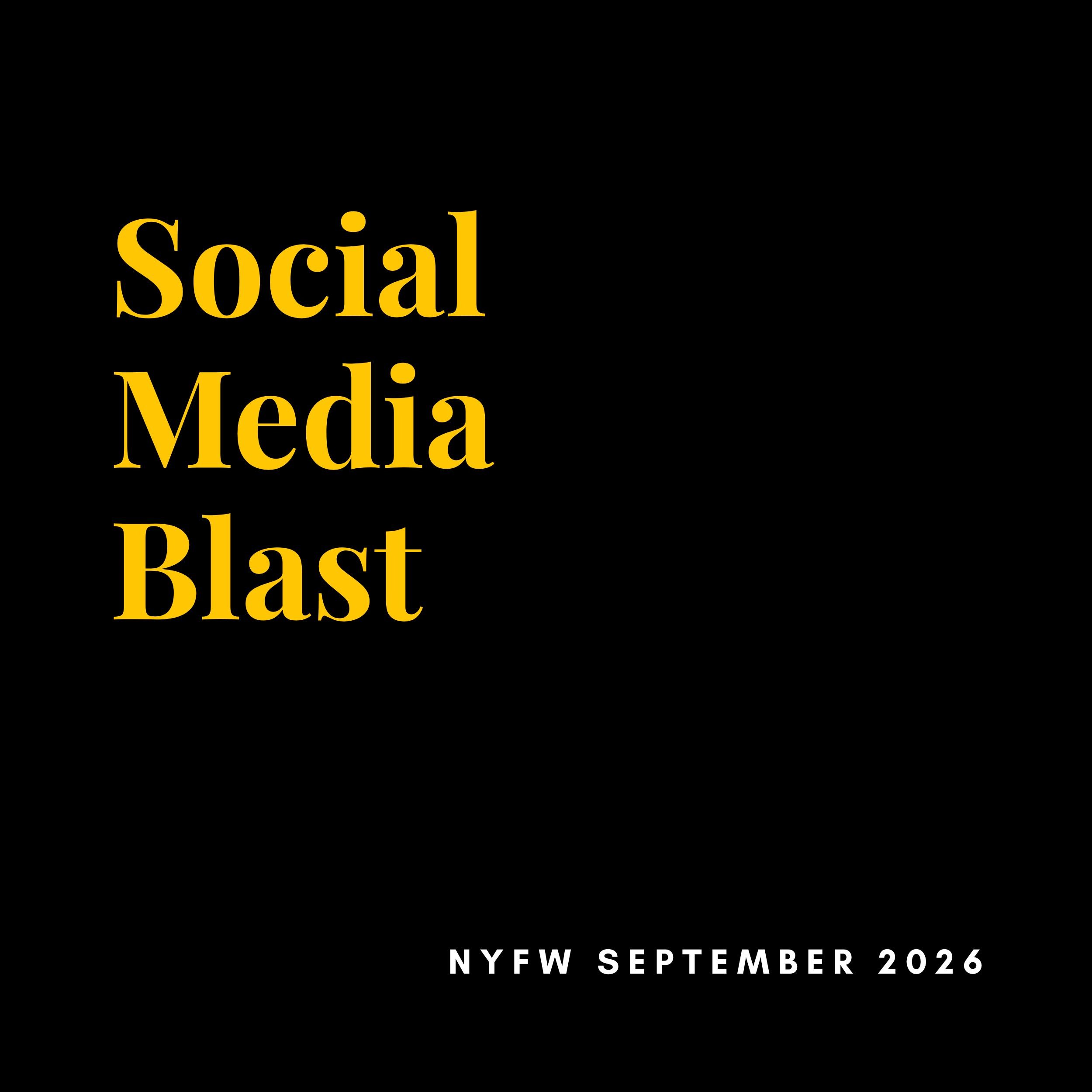 Social Media Blast
