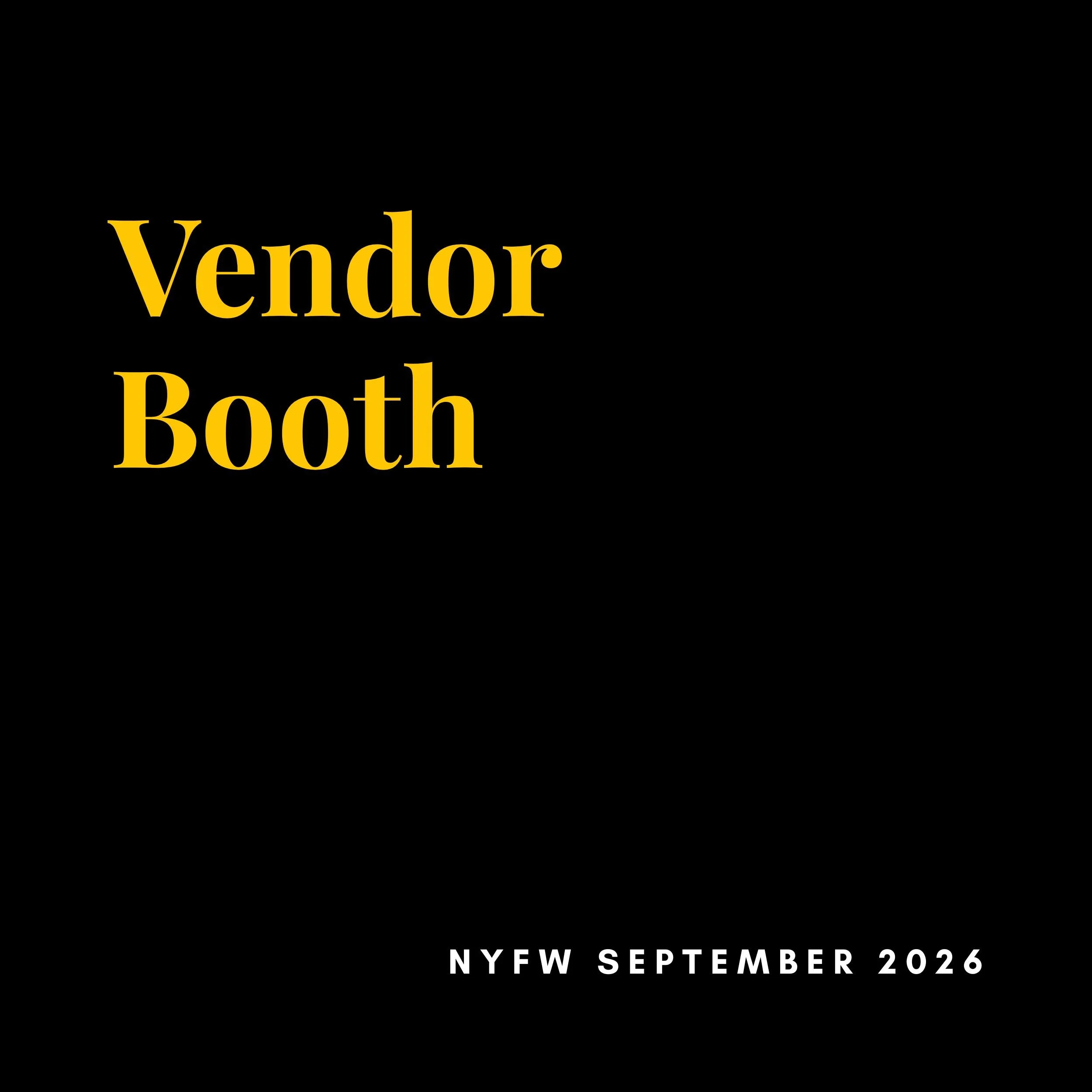 Vendor Booth