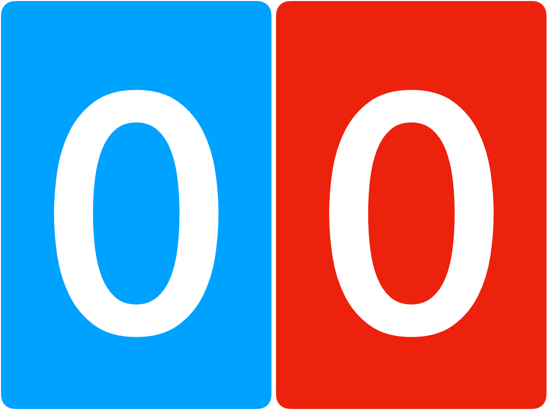 Animation of a traditional analog flip scoreboard