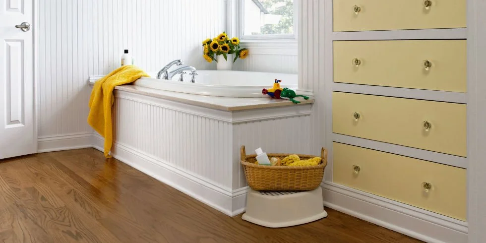 How We Updated Three Bathrooms in One Go For Under $3,500 (Published in House Beautiful and Country Living)